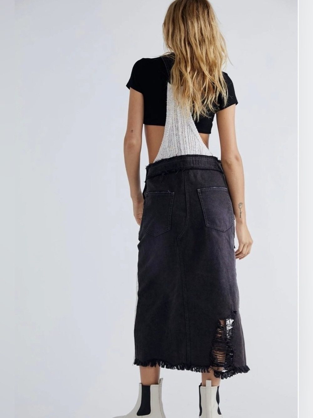 BRAND NWOT FREE PEOPLE WE THE FREE BRIGHTON OVERALL SKIRTALL, LARGE - Picture 6 of 7